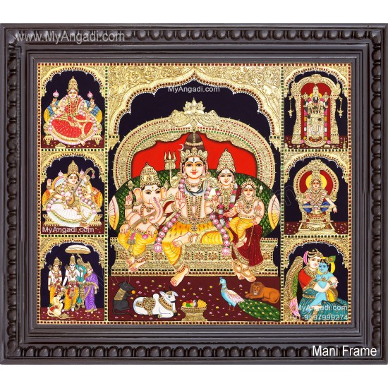 7 Panel  Tanjore Painting
