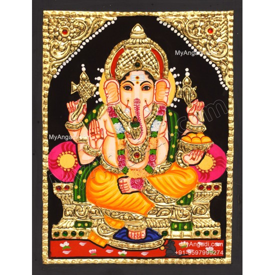 Ganesha Tajore Painting