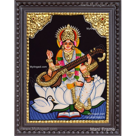 Saraswathi Tanjore Painting