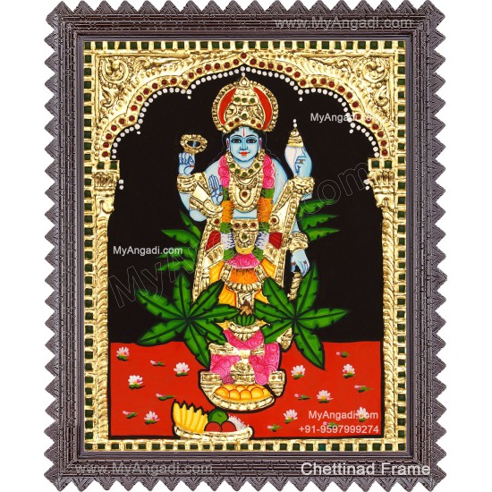 Sathya Narayana Swami Tanjore Painting