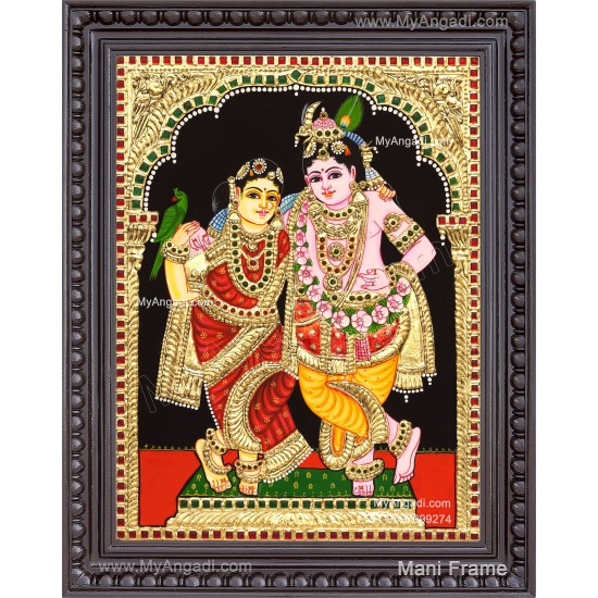 Radha Krishna Tanjore Painting