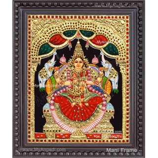 Gajalakshmi Tanjore Painting