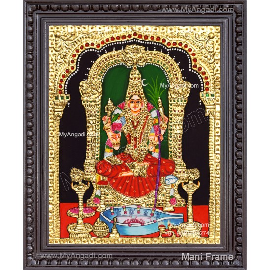Kamatchi Amman Tanjore Painting