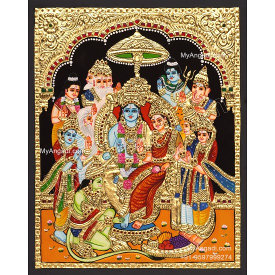 Ramar Pattabhisekam Tanjore Painting