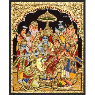 Ramar Pattabhisekam Tanjore Painting