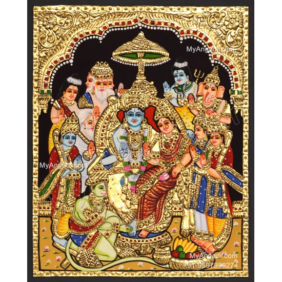 Ramar Pattabhisekam Tanjore Painting