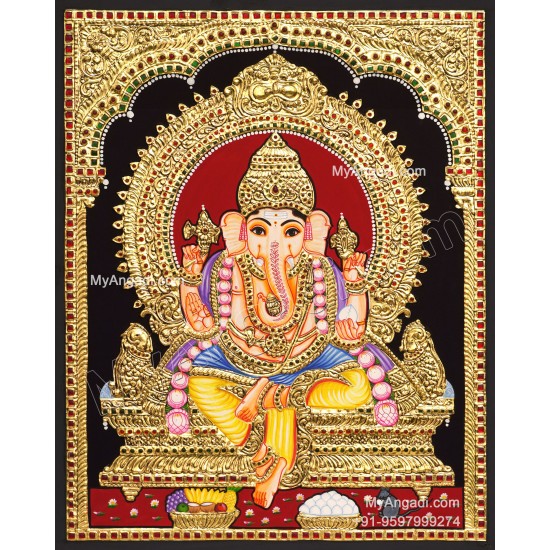 Ganesha Tanjore Painting
