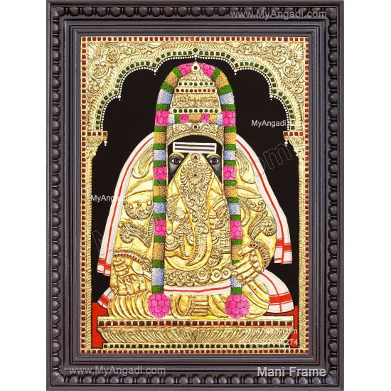 Pillaiyarpatti karpaga Vinayagar Tanjore Painting