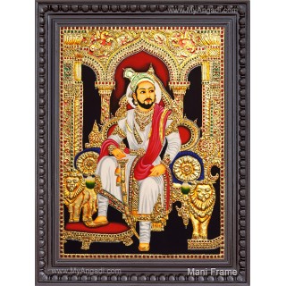 Chathrapathi Shivaji Tanjore Painting