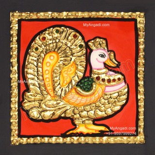 Peacock Tanjore Painting