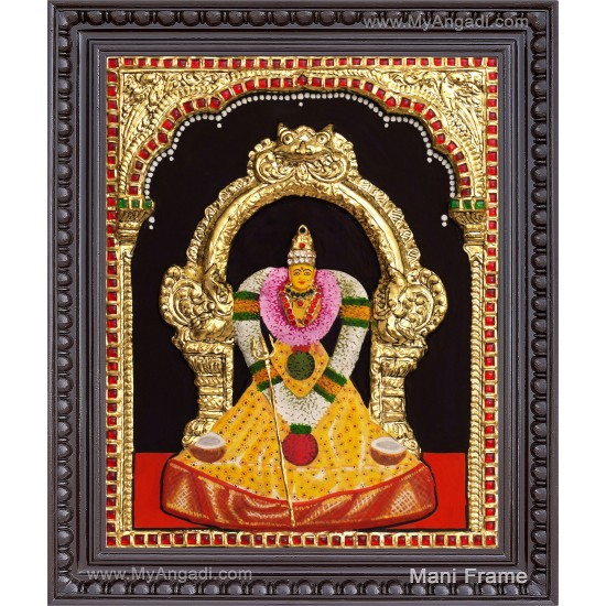 Aathanur Amman 3D Tanjore Painting