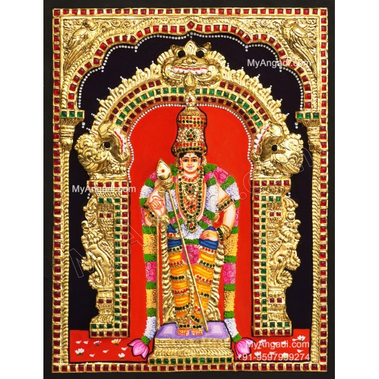 Murugan 3D Tanjore Painting