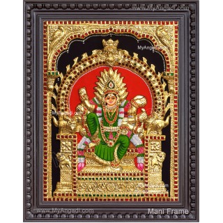Kariya Kali Amman 3D Tanjore Painting
