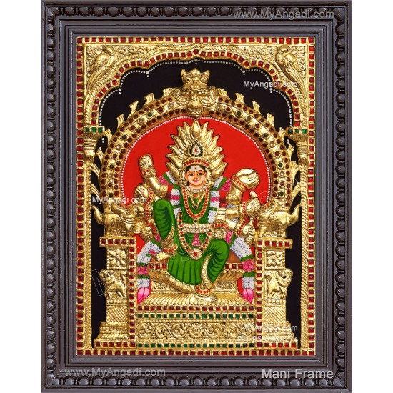 Kariya Kali Amman 3D Tanjore Painting