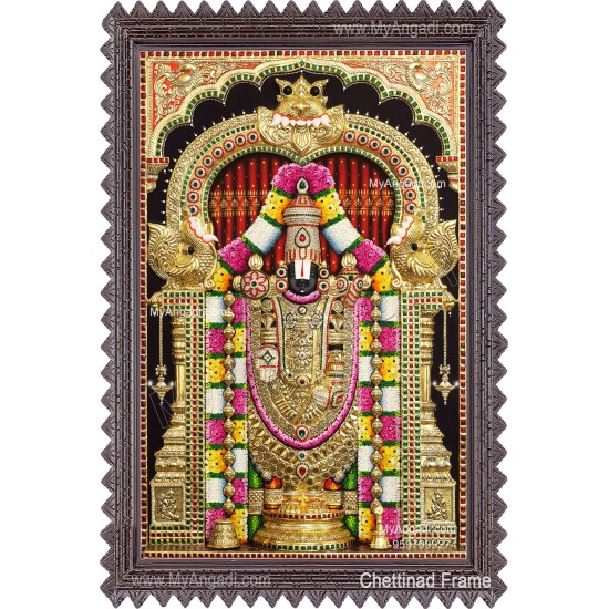 Balaji 3d Tanjore Painting