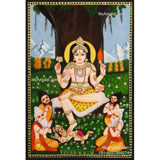 Dakshinamurthi Tanjore Painting