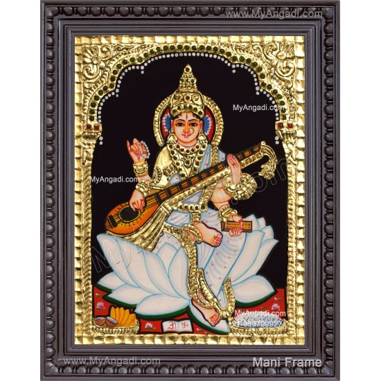 Saraswathi Tanjore Painting