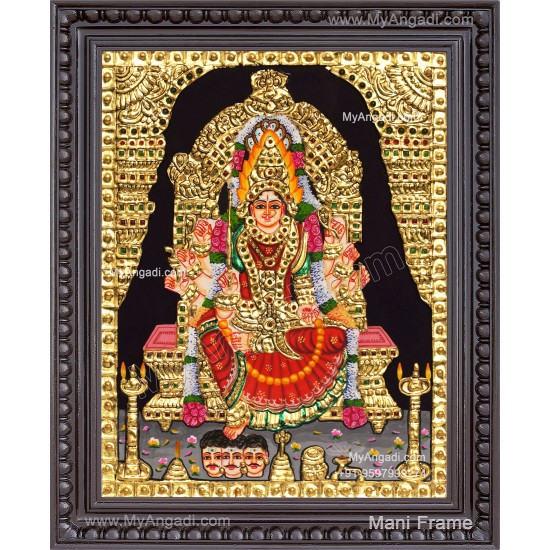 Samayapura Mariamman Tanjore Painting