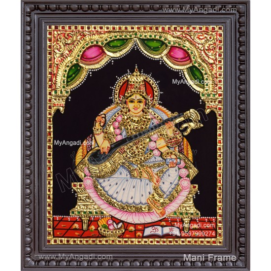 Saraswathi Tanjore Painting