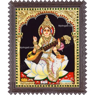Saraswathi Tanjore Painting