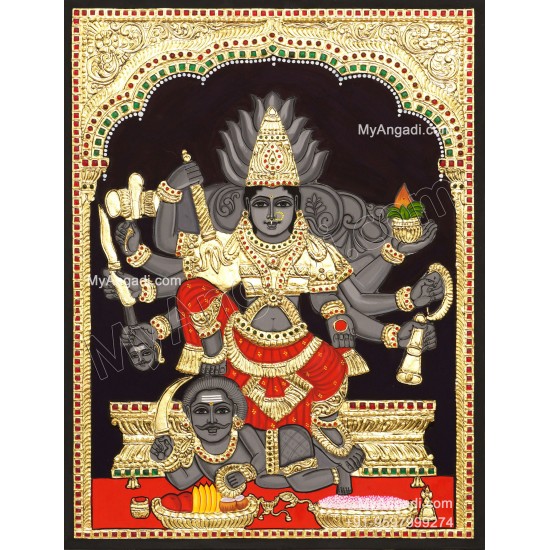 Sivalapuri Amman Tanjore Painting
