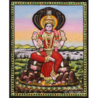 Renuka Devi  3D Embossed Tanjore Painting