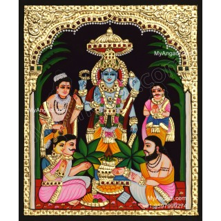 Sathyanarayana Swami Tanjore Painting