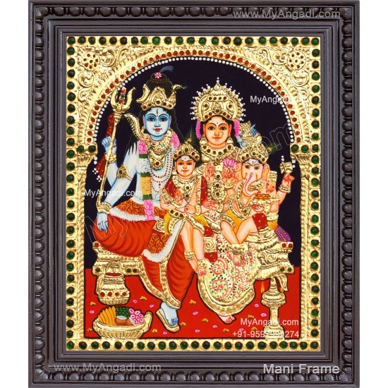 Shiva Family Tanjore Painting