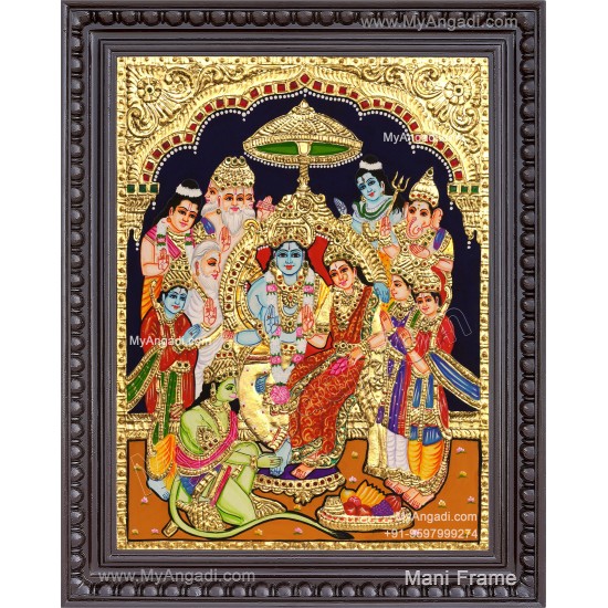 Ramar Pattabishekam Tanjore Painting