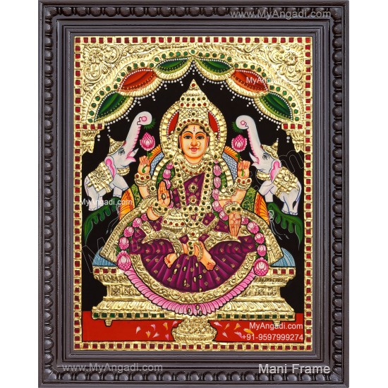Gajalakshmi Tanjore Painting