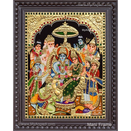Ramar Pattabhisekam Tanjore Painting