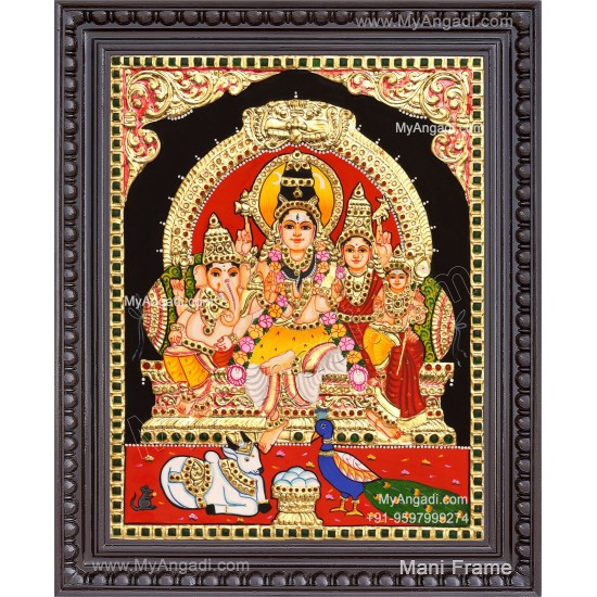 Shiva Family Tanjore Painting