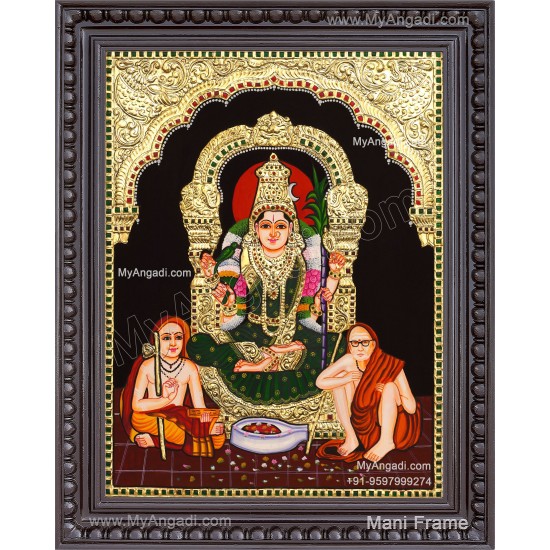Kamatchi Amman Tanjore Painting