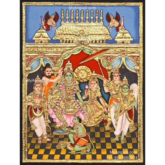 Ram Parivar Tanjore Painting