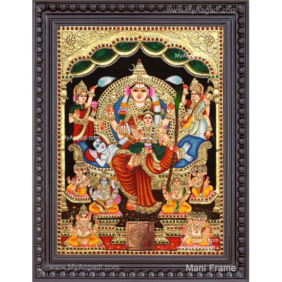 Raja Rajeshwari Tanjore Painting
