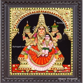 Santhana Lakshmi Tanjore Painting