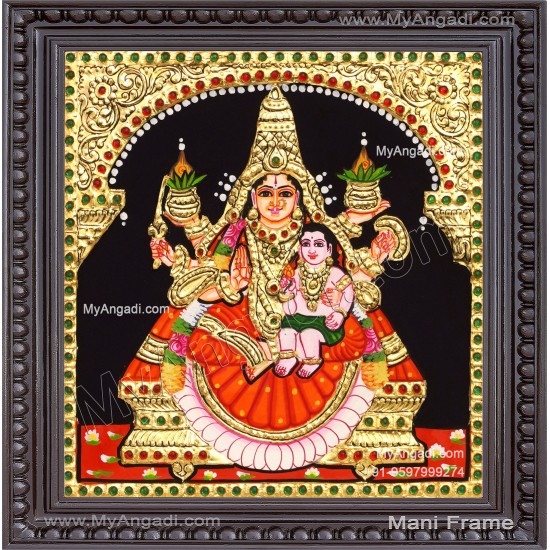 Santhana Lakshmi Tanjore Painting