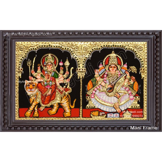 Durga Saraswathi Tanjore Painting