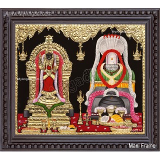 Vaitheeshwarar Thaiyal Nayaki Amman Tanjore-painting