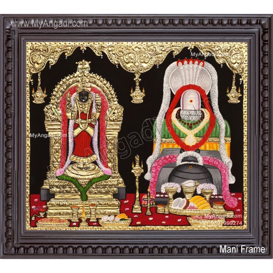 Vaitheeshwarar Thaiyal Nayaki Amman Tanjore-painting