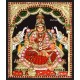 Gajalakshmi 3d Embossed Tanjore Painting