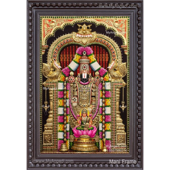 3d Balaji Lakshmi Tanjore Painting