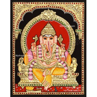 Ganapathi Tanjore Painting 