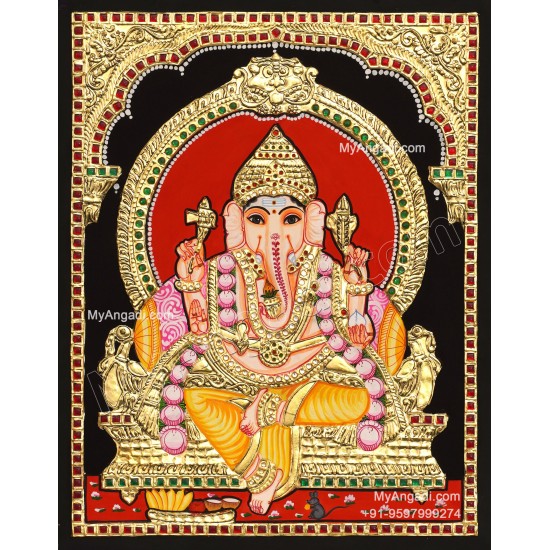 Ganapathi Tanjore Painting 