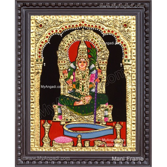 Kamatchi Amman Tanjore Painting