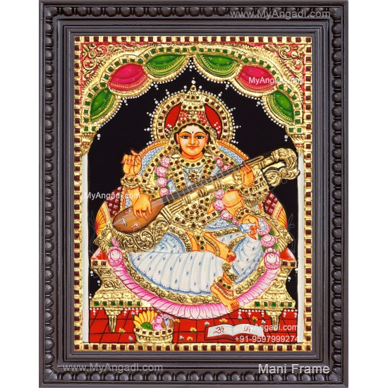 Saraswathi Tanjore Painting