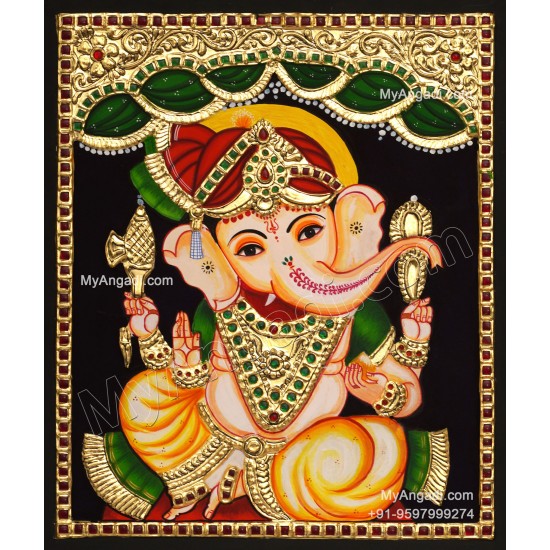 Ganesha Tanjore Painting