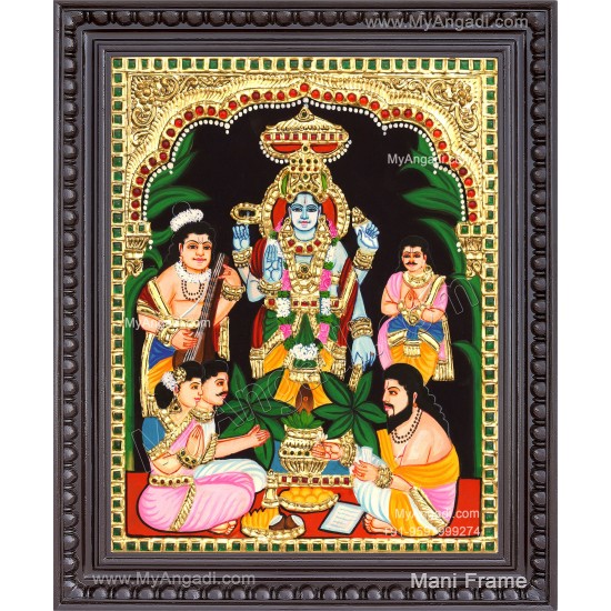 Sathyanarayana Swami Tanjore Painting