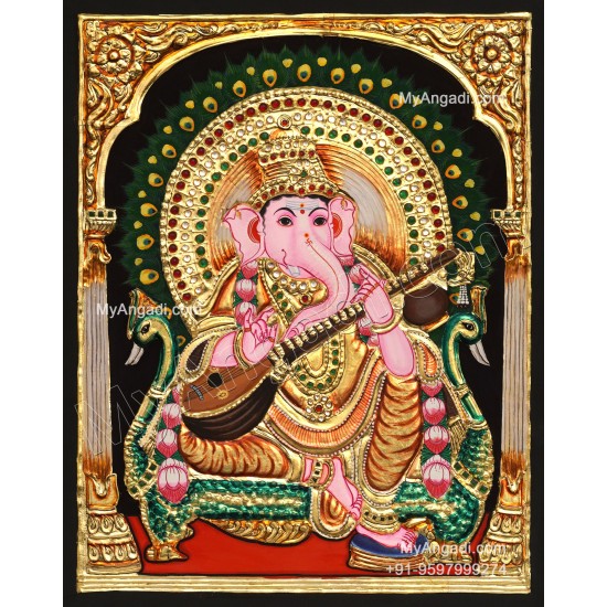 Ganapathi Tanjore Painting 