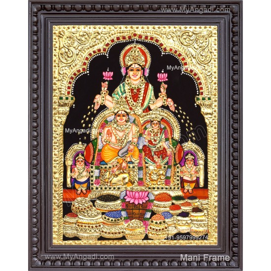 Kubera Lakshmi Tanjore Painting